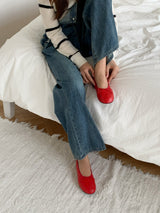 EF3262 Ribbon Toe Ballet Flat