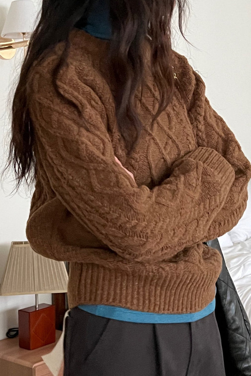 Retro Cable Sweater