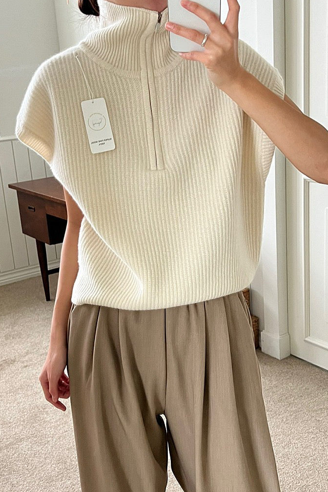 Wool Half Vest