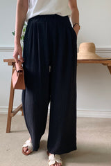 Yoru Pintuck Banded Pants