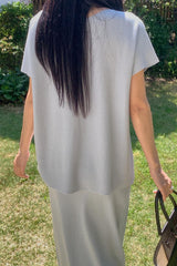 Boatneck Skirt Set
