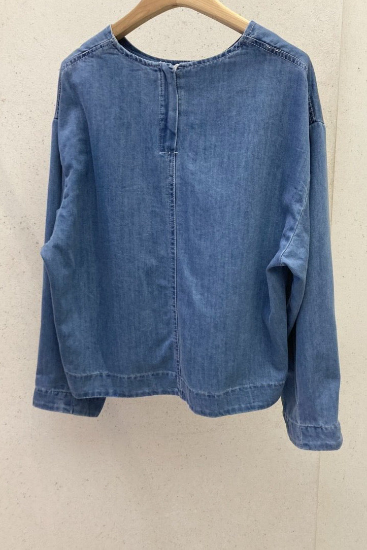 Modern Denim Blouse