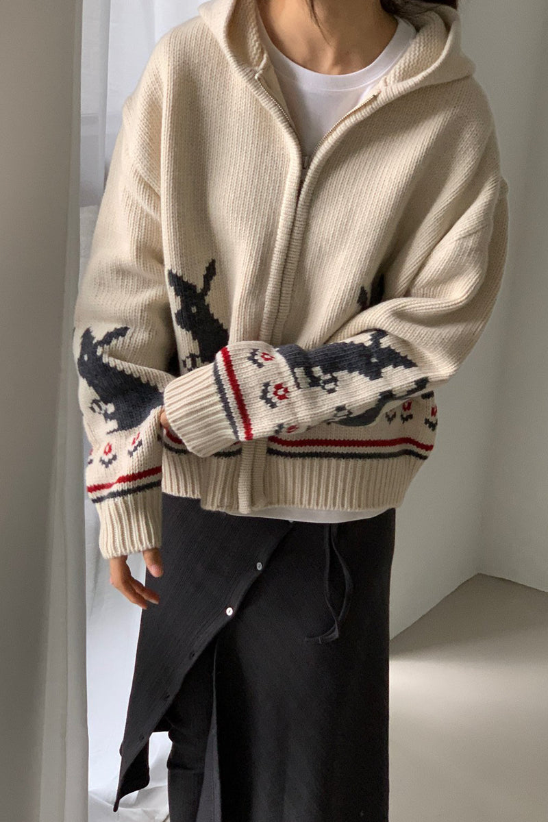 Rabbit Zip-up Hoodie