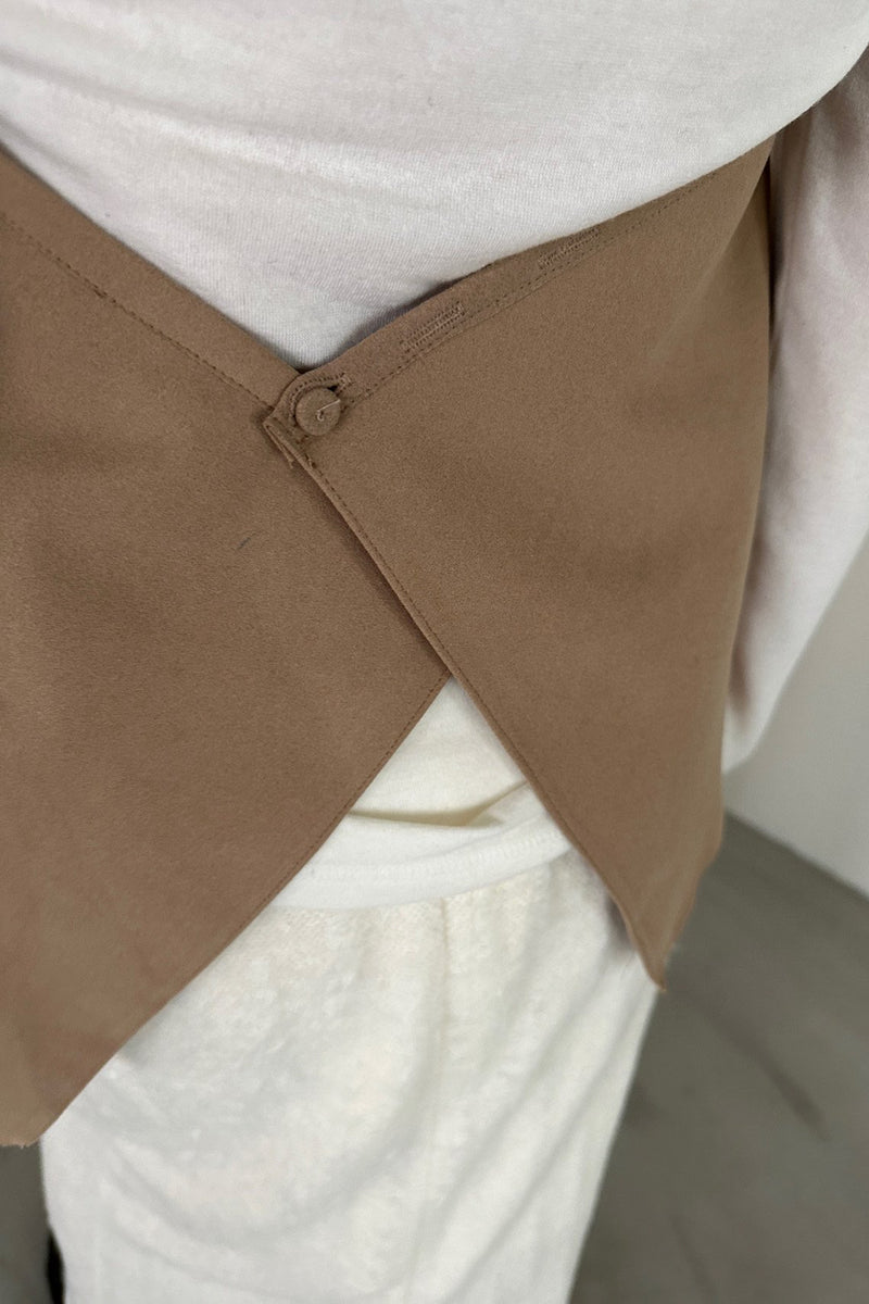 Apron Suede Top