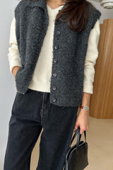 Boucle Knit Vest