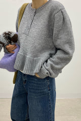 Peplum Knit Pullover