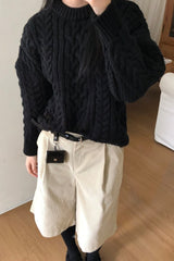 Classic Chunky Cable Sweater