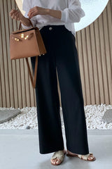 Straight-Leg Banding Trouser