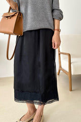Silk Lace Skirt