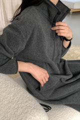 Winter Cozy Fleece Dress