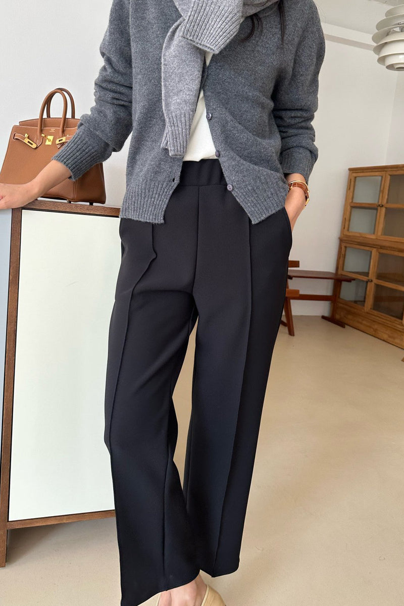 Crepe Banded Pants