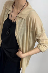 Sheer Collar Knit