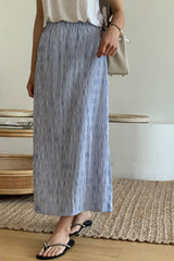 Wrinkle Stripe Skirt