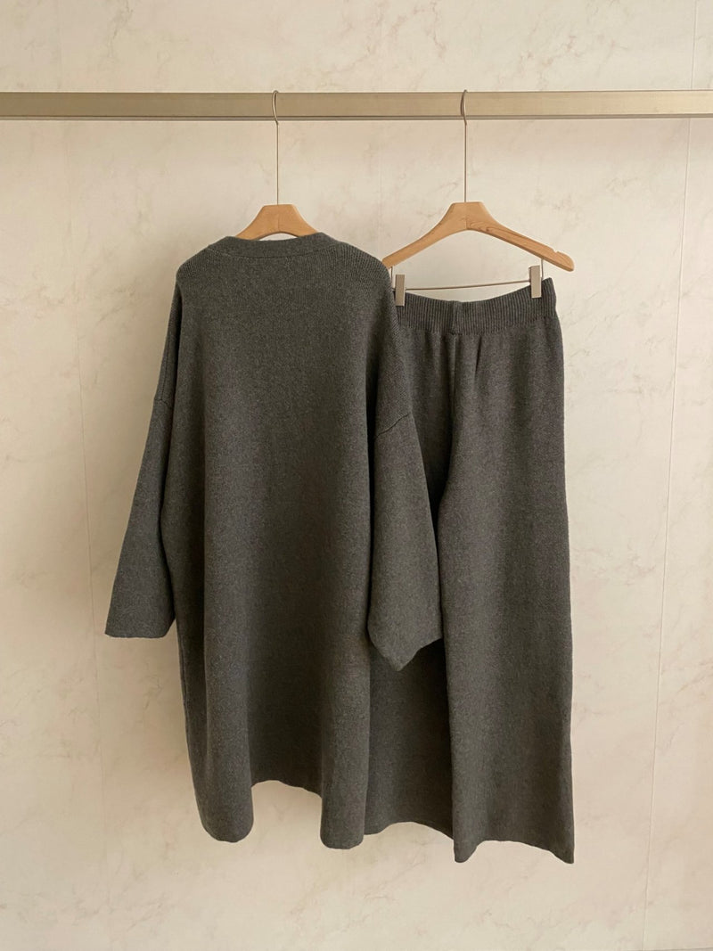 Overfit Cardigan Set