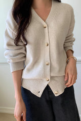 Modern Button Cardigan