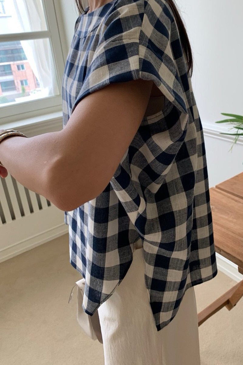 Big Gingham Blouse