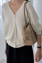 Soft V Neck Cardigan