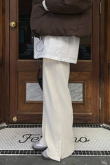 Loose Corduroy Banded Pants