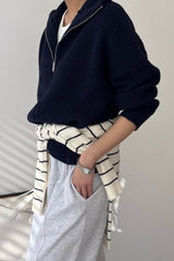 Wednes Knit Zip Up