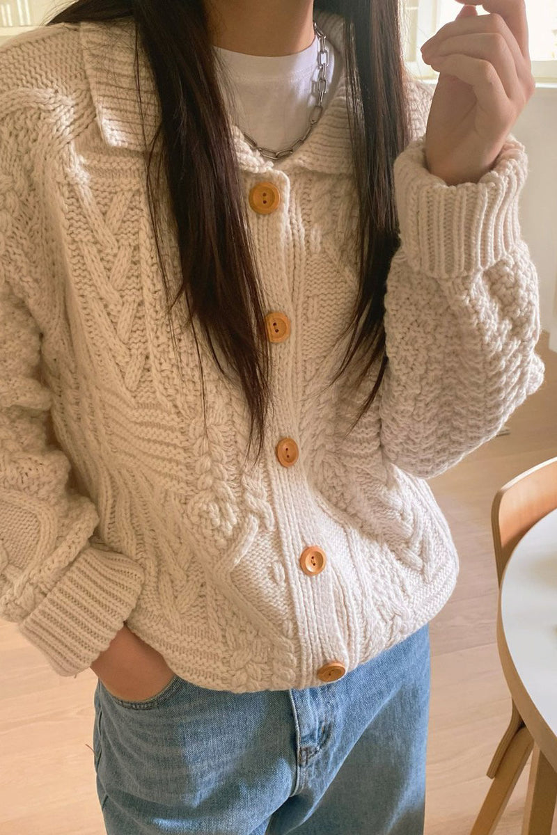 Ananise Cable Cardigan