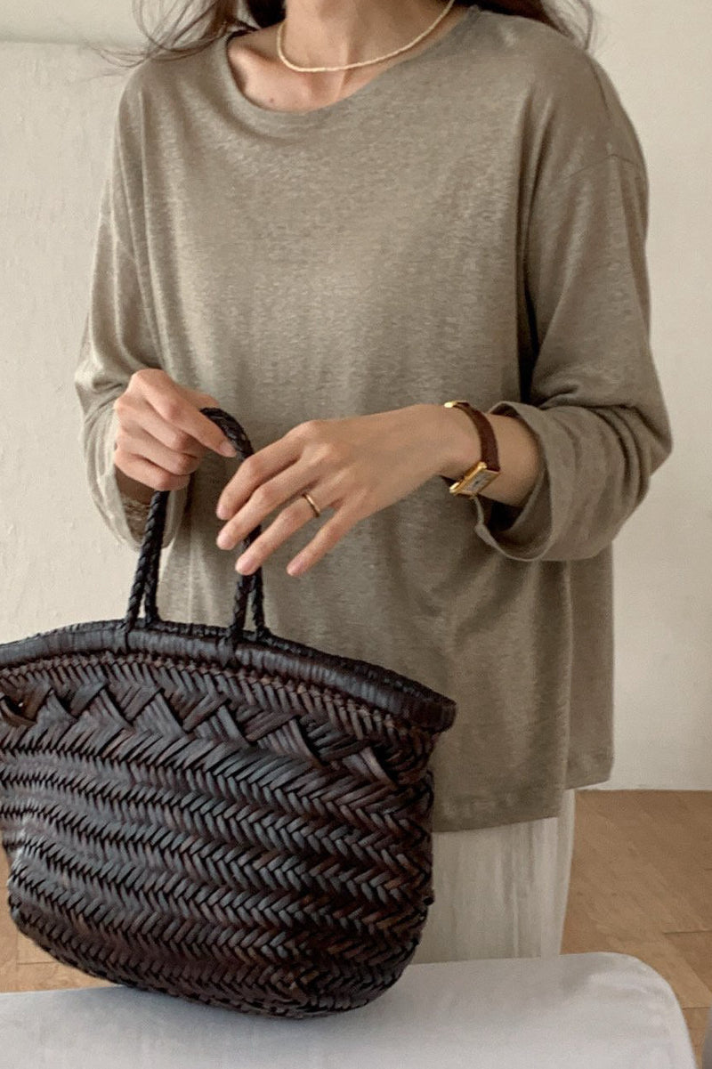 Luxe Linen Sheer Tee