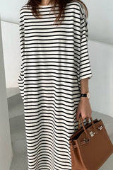 Balloon Stripe Tee Dress