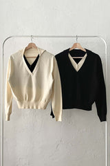 Double Collar Knit