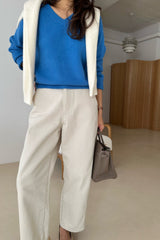 Basic V Neck Knit