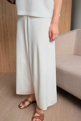 Crop Knit Wide Pant
