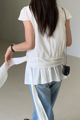 Layered Peplum Blouse