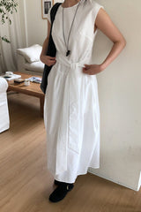 Gathered Tie Front Maxi