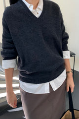Classy V Neck Knit