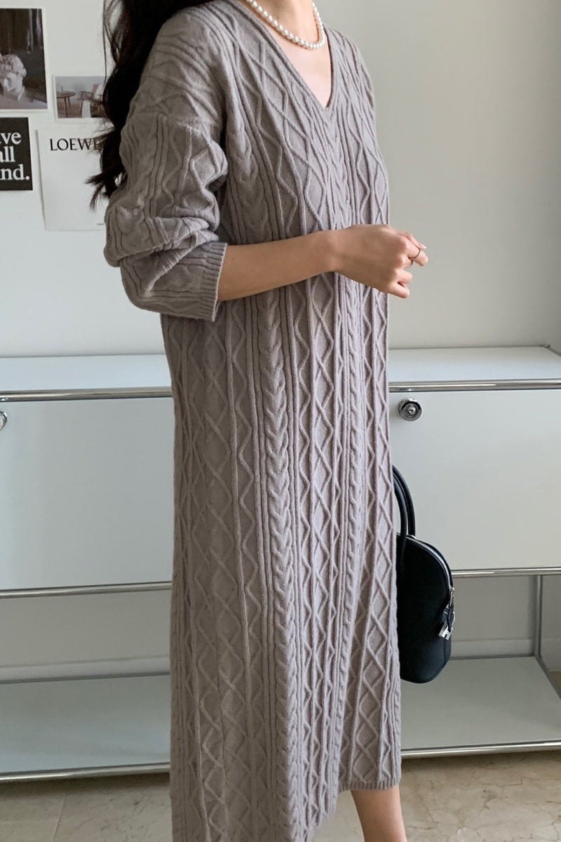 Cable Knit Dress