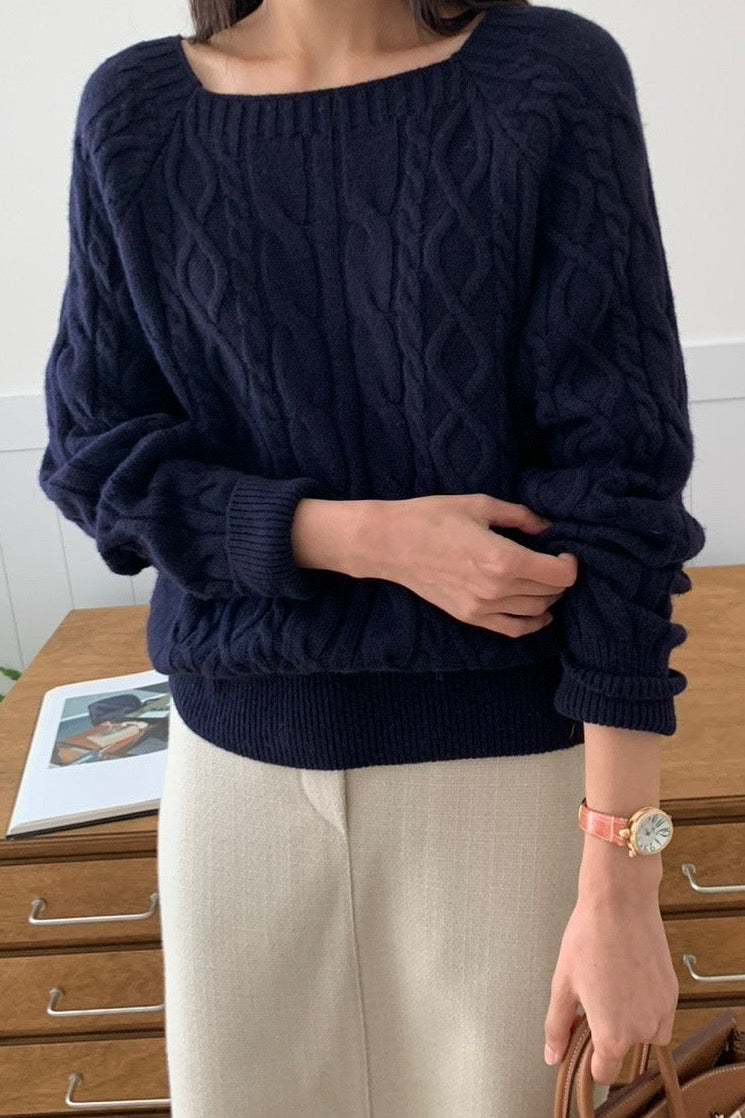Square Cable Knit