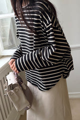 Warm Peach Stripe Tee