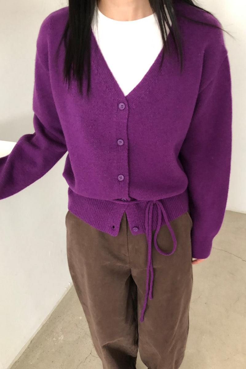 Soft Tie Waist Cardigan