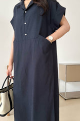 Side Pocket Shirt Dress