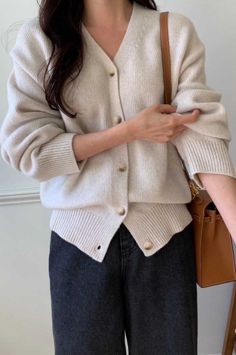 Modern Button Cardigan