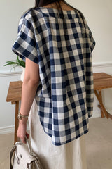 Big Gingham Blouse
