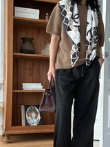 Cashmere Short Slv Knit