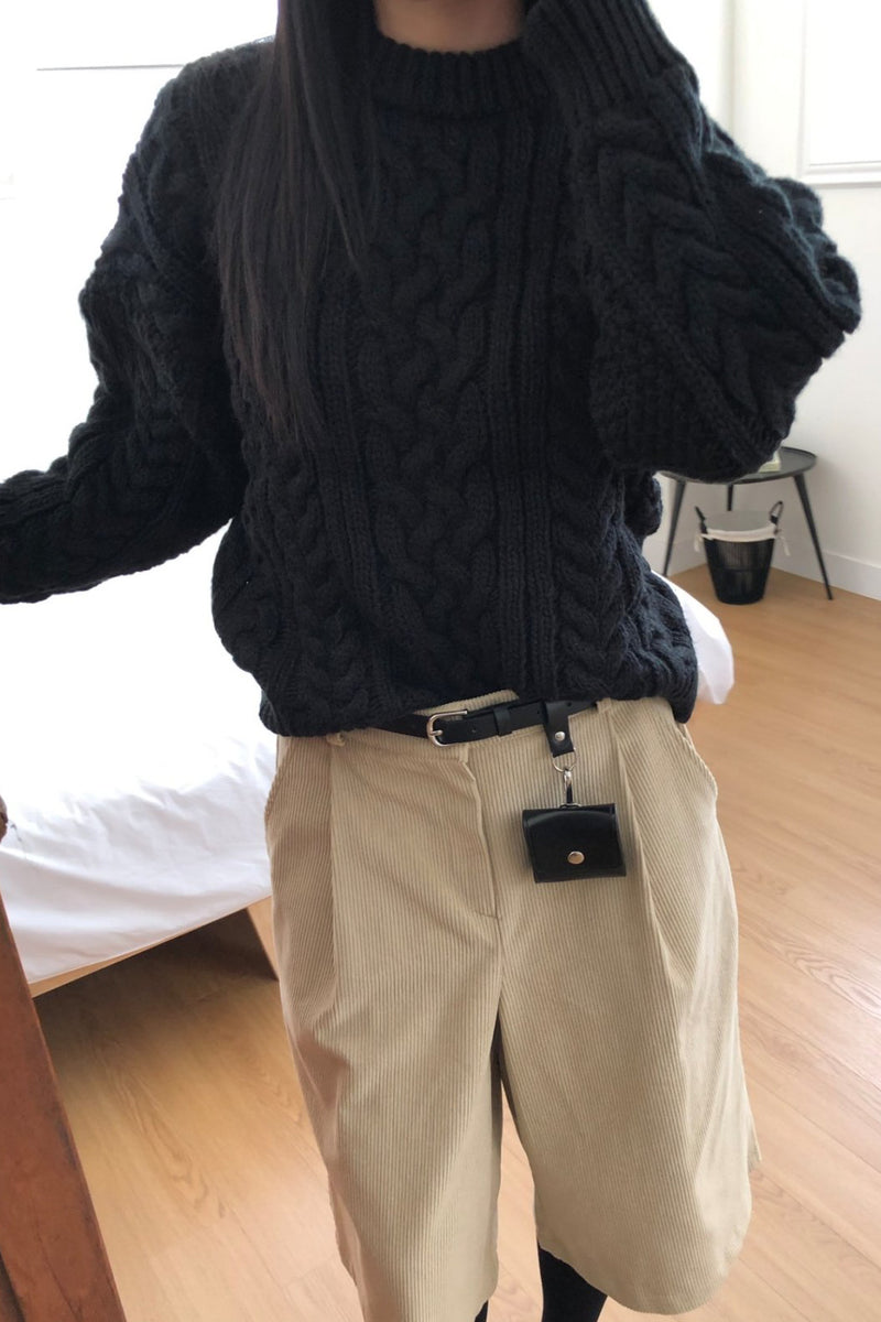 Classic Chunky Cable Sweater