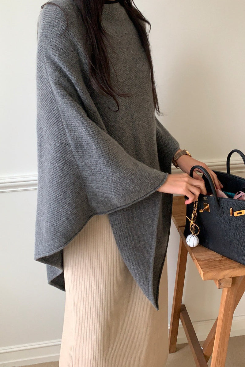 Elegant Knit Cape