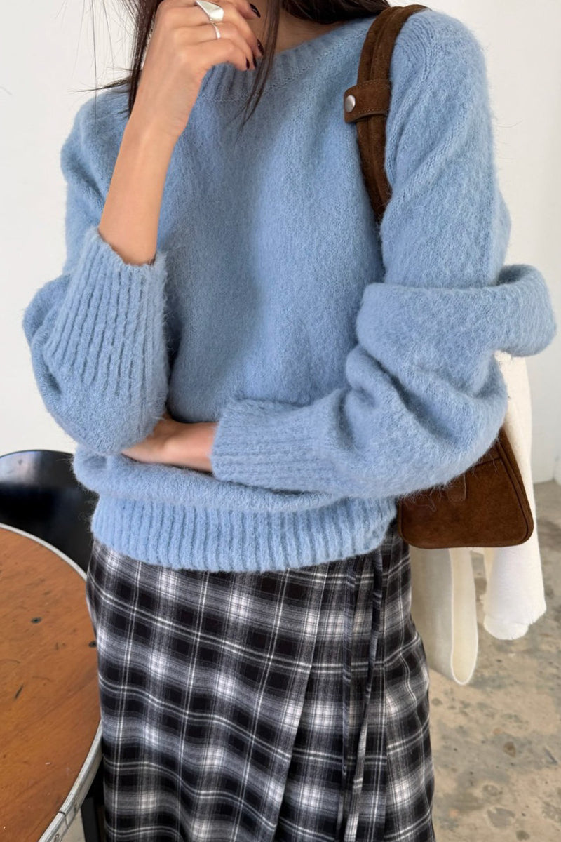 Winter Bloom Round Sweater