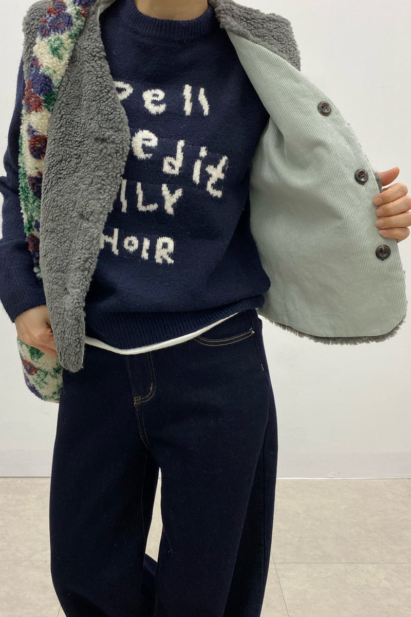 Reversible Teddy  Vest