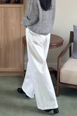 Classic Belted Wide Pants (Belt included)