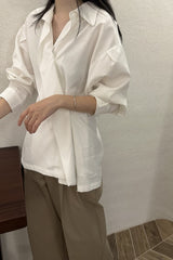 Wrap Tencel Shirt