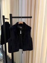 Wool Shearling Vest Jacket