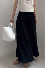 Modal Gathered Maxi Skirt