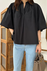 Volume shoulder Blouse