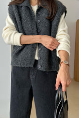 Boucle Knit Vest